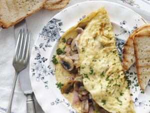 Everyday Food - Give mum the day off - Fluffy Cheese & Mushroom Omelette