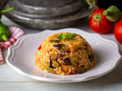 Patlıcan Severlere: Patlıcanlı Bulgur Pilavı